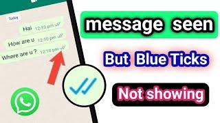 How To Hide Blue Ticks On WhatsApp/Whatsapp Blue Tick Disable In Tamil/Whatsapp Blue Tick Hide