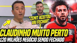 AGORA! RIZEK SOLTOU BOMBA e CRAVOU "NOVELA ACABOU" CLAUDINHO é do MENGÃO! NOTÍCIAS do FLAMENGO!