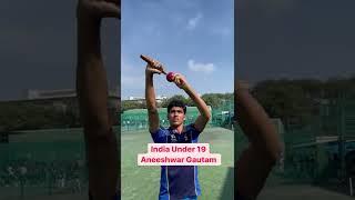 India u19 player Aneeshwar Gautam practice with revoluntion ball at kioc #shorts #cricket #indiau19