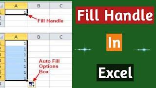 How to use the fill handle in MS Excel - the easiest way ever!