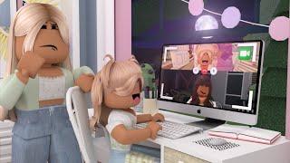 My Daughter Meets Her ONLINE BESTFRIEND! *THEY WERE A CATFISH? SCARY* VOICE Roblox Bloxburg Roleplay