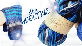 Пряжа Alize Wooltime |Огляд пряжі| Шкарпетки з алізе вултайм.