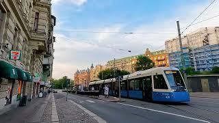 Gothenburg Sweden walk from  Bellmansgatan  to Aschebergsgatan  on a summer day 4k