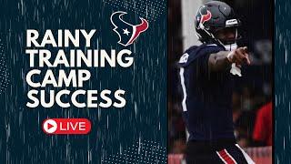 Texans Get Plenty of Rainy Work in at Training Camp. Who Stood Out?