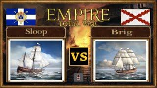 SLOOP VS BRIG | Empire Total War NAVAL 1 VS 1