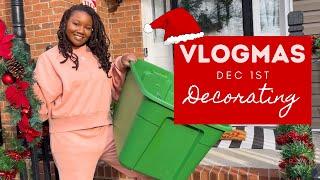 Vlogmas Day 1: Decorating My Front Porch for the Holidays 