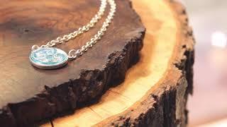 AVA Goldworks: Mother of Pearl & Sky Blue