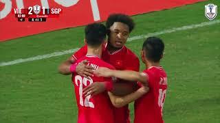 NGUYEN TIEN LINH GOAL |  VIETNAM 3-1 SINGAPORE  | #MITSUBISHIELECTRICCUP 2024