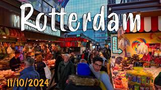 Rotterdam, Walking Tour 4K, EXPLORE the Touristic and Non-Touristic Rotterdam