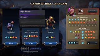 DOTA 2 - 10 REROLLS! ACT 2 CANDYWORKS CARAVAN! [ WEEK 6 ]