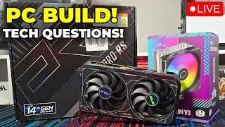 Live Building A Budget Gaming PC! Answering YOUR Tech Questions!