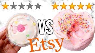 1 STAR vs 5 STAR Etsy Slime Shop Review!