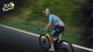 Mark Cavendish falls back to replace tires during Stage 3 of Tour de France | Cycling on NBC Sports