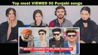 Top 50 Most Viewed Punjabi Songs On YouTube Of All Time  Most Viewed Songs