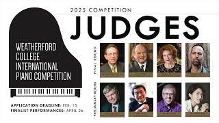 2025 Weatherford College International Piano Competition - Promo