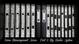 Home Management System:  Part 2 - Binder System