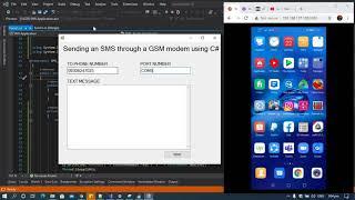 Send SMS using GSM modem in C# | How to Send a SMS Message in C#   Visual Studio 2022