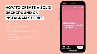 How to create a solid background on your Instagram Story