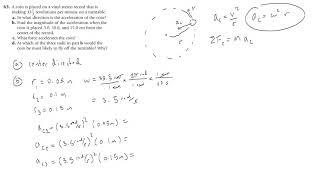 Easy Centripetal Force Example Problem Solution (Coin on Record Player)