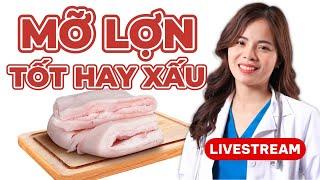 Ăn mỡ lợn có tốt không? Đừng bị lừa bởi quảng cáo! Dr Thuỳ Dung