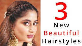 3 New Beautiful Hairstyles - Simple Wedding Hairstyles | Open Hair Hairstyles