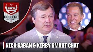 Nick Saban INTERVIEWS Kirby Smart: Georgia expectation & CFP expansion! | ESPN College Football