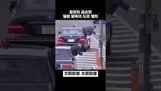 굉장히 공손한 일본 왕족의 도로 행차