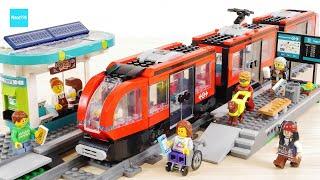 レゴ シティ ダウンタウン路面電車と停留所 60423 トレイン ／ LEGO City Car Downtown Streetcar and Station Speed build & Review