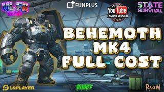 State Of Survival - Behemoth MK4 Full Cost