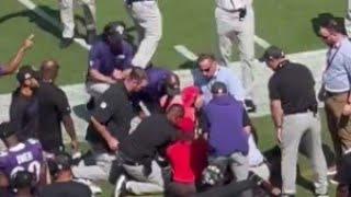 Chain gang crew Member collapsed during game Baltimore Ravens vs the Las Vegas Raiders