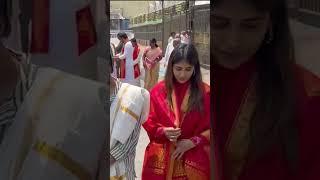 Vishwak Sen And Chandini Chowdary Tirumala Visit