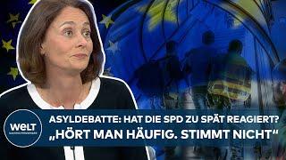 ASYLDEBATTE - KATARINA BARLEY: Hat die SPD zu spät reagiert? – „Stimmt nicht“! | EU WAHL 2024