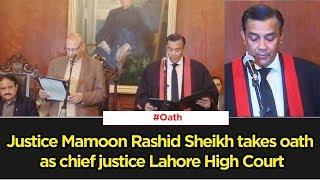 Justice Mamoon Rashid Sheikh takes oath as chief justice Lahore High Court