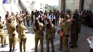 Israeli soldiers dancing in Jerusalem