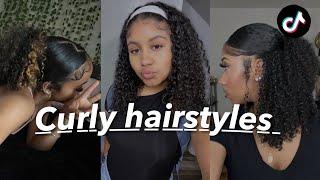 Curly Hair Styles | Tiktok Tutorials 