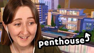 i built an *ultra modern* penthouse in the sims!