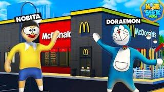 DORAEMON And NOBITA Playing Hide And Seek In McDonalds In HFF !!!