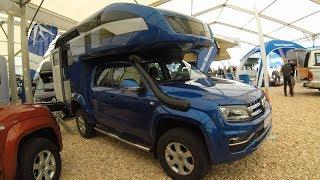 Volkswagen VW Amarok V6 RV Pick-up expedition Camper Ocean Kora Gehocab walkaround + interior K0246