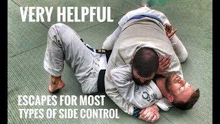 Jiu-Jitsu Escapes | Ways Out of Side Control, Scarf & Knee on Belly