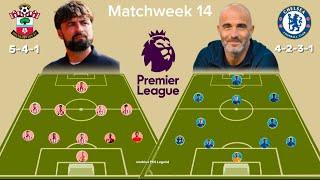 CHELSEA VS SOUTHAMPTON PREDICTED LINE UP IN EPL 2024/25 - MATCHWEEK 14