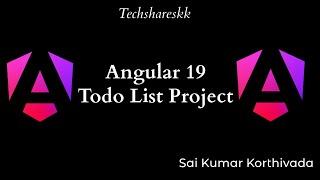 Todo List Project Angular 19 | Project  #angular19 #projects #angularproject