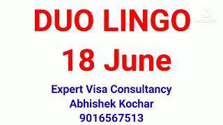 Duo lingo - 18 June Live speaking