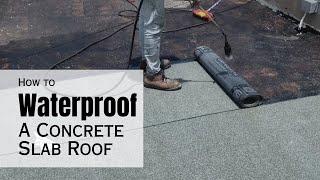 How to Waterproof a Concrete Slab Roof using Bitumen Waterproof Membrane with Granule