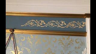 Victorian Home Restoration - Updates on fireplace hearth and raised stencils! The Hallett House