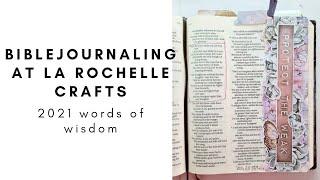 La Rochelle Crafts Biblejournaling - Words of Wisdom 2021