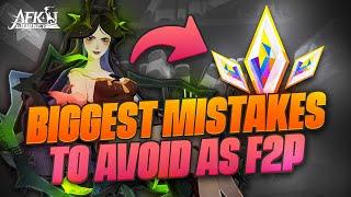 Top 5 F2P Mistakes to Avoid!!【AFK Journey】