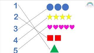 Match Numbers | 1 to 5 | Learn Numbers | Counting worksheet