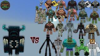 Warden vs Mutant Creatures 4.0 | Minecraft Bedrock | Mob Battle