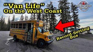 Trying “Van Life” For a Week in a RECORD-SETTING "Schoolie" School Bus