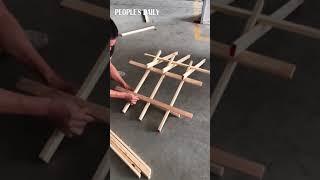 Incredible technique: Ancient Chinese way of building a bridge! #wisdom